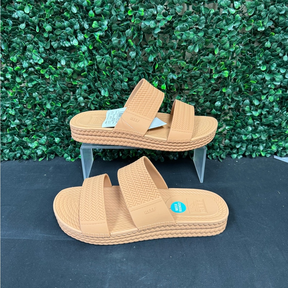 Reef Women's Double Strap Slide Sandals in Tan